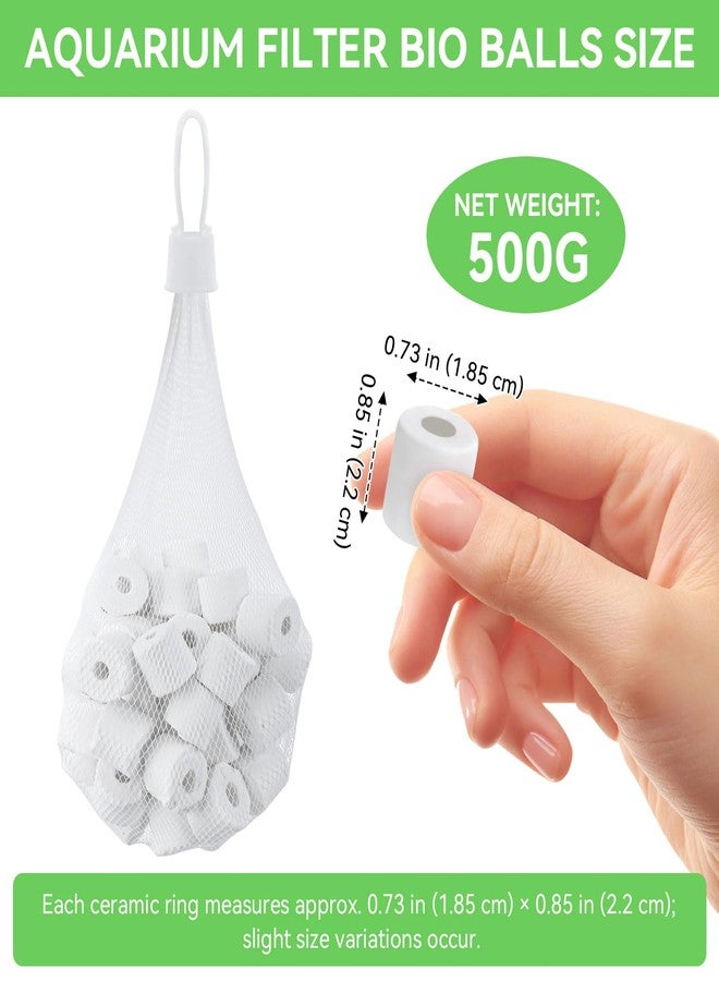 IFERLA 500g Bio-max Biological Material Remover Replacement for Fluval Canister Filter, Biological Filter Media for Freshwater/Saltwater Aquariums, Bio Media Ceramic Rings Filter Media for Pond, Fish Tank - Image 3